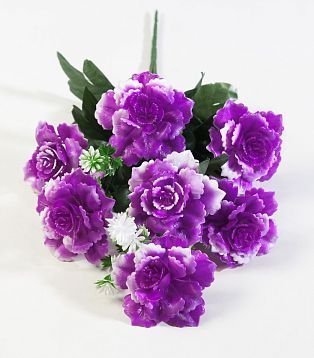 Букет роз из пластика "Легион" 7 цветков от магазина KALINA являющийся официальным дистрибьютором в России 