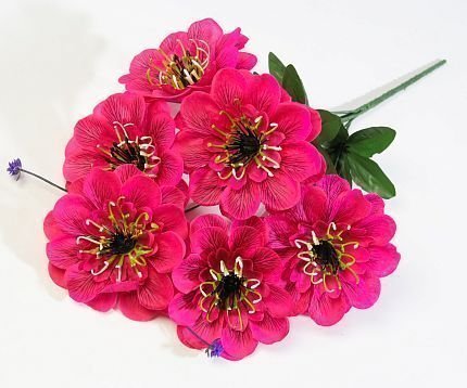 Букет георгина "Факел" 6 цветков от магазина KALINA являющийся официальным дистрибьютором в России 