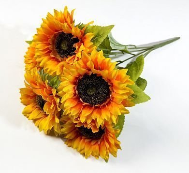 Подсолнух ""Злато" 5 цветков от магазина KALINA являющийся официальным дистрибьютором в России 