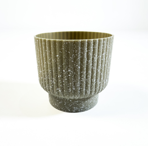 Кашпо "Вельвет"  коричневый 0.35L