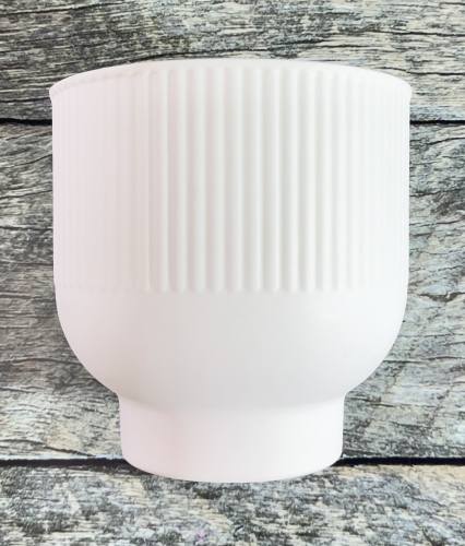 Кашпо "Вельвет" 3 белый 2,6L