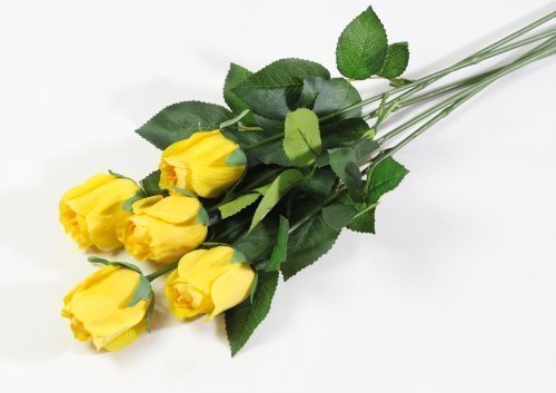 Роза с латексным покрытием малая желтая