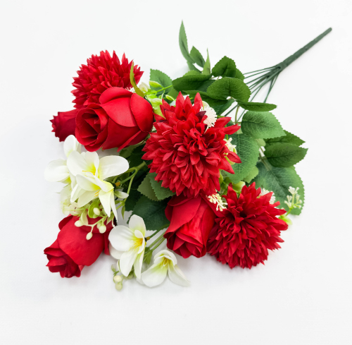 Роза с хризантемой "Финт" 10 веток