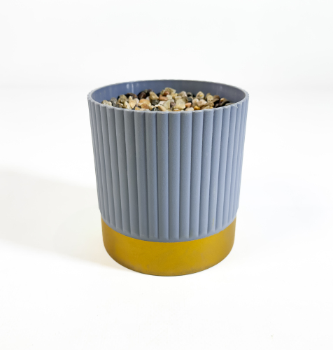 Кашпо "Эффект" с камушками 0.27L