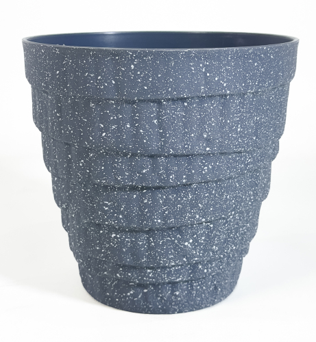 Кашпо "Бархан" 3 серый 2.7 L