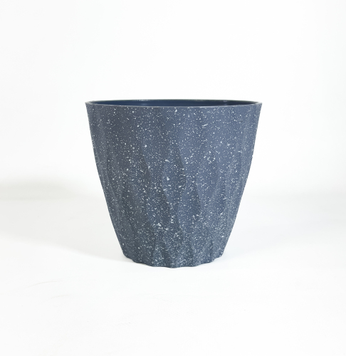 Кашпо "Волна" 2 серый 1.2L