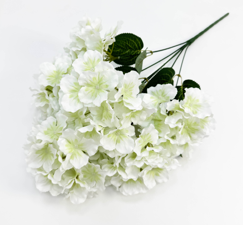 Гортензия 6 веток белая