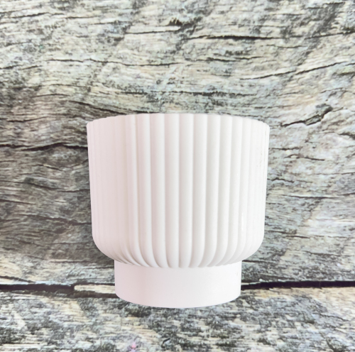Кашпо "Вельвет" белый 0,35L