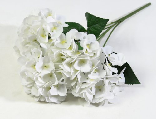 Букет гортензий 5 веток белая