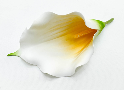 Насадка калла белая с желтой серединкой