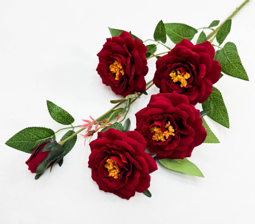 Пион "Величие" малый 4 цветка 1 бутон