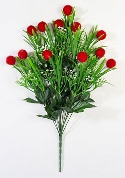 Букет красных декоративных шариков 12 веток от магазина KALINA являющийся официальным дистрибьютором в России 