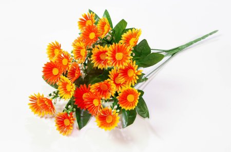 Ромашки "Анациклюс" пластиковый 5 веток