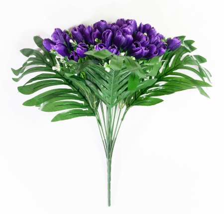 Крокус с листом пальмы 54 цветка