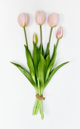 Тюльпаны нежно-розовые 40 см