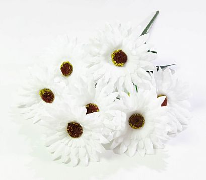 Букет гербер "Липстик" 7 цветков от магазина KALINA являющийся официальным дистрибьютором в России 