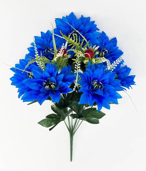 Георгин с ягодкой "Касабланка" 7 цветков