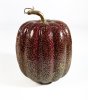 Тыква декоративная с блестками бордо