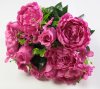 Пион с розой "Лилит"18 веток