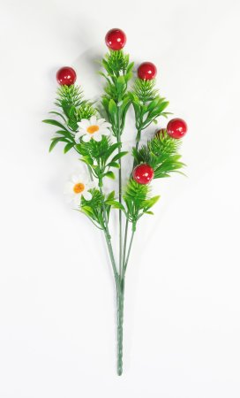 Ягода с ромашкой 5 веток