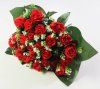 Букет роз с крупным листом 24 цветка