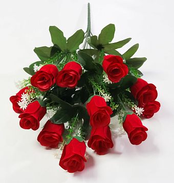 Букет бархатных роз "Рюмочка" 12 цветков от магазина KALINA являющийся официальным дистрибьютором в России 