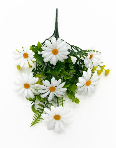 Букет ромашек из пластика "Авеню" 7 цветков