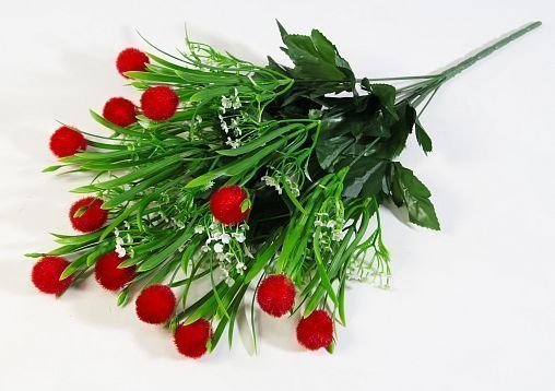 Букет красных декоративных шариков 12 веток от магазина KALINA являющийся официальным дистрибьютором в России 