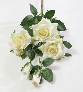 Ветка розы "Ламбада" 3 цветка 3 бутона от магазина KALINA являющийся официальным дистрибьютором в России 