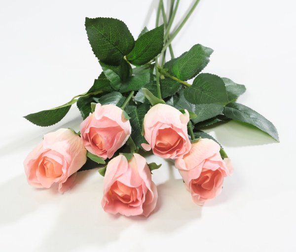 Роза с латексным покрытием малая коралл