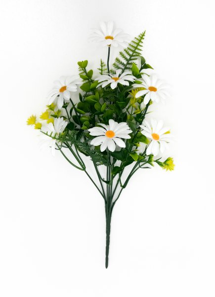 Букет ромашек из пластика "Авеню" 7 цветков