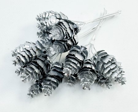 Шишка серебро