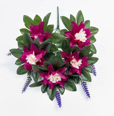 Лилия с лавандой 5 цветков