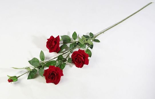 Ветка с бархатными розами "Салют" от магазина KALINA являющийся официальным дистрибьютором в России 
