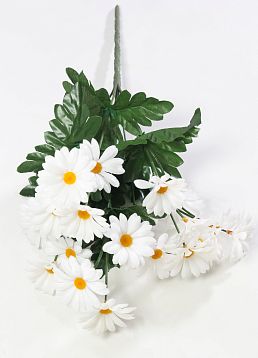 Букет ромашек "Лавина" 7 веток 21 цветок от магазина KALINA являющийся официальным дистрибьютором в России 
