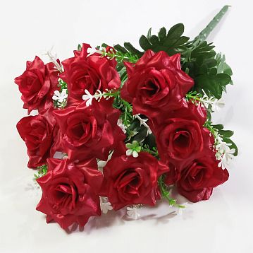 Букет роз 2 цвета 9 цветков от магазина KALINA являющийся официальным дистрибьютором в России 