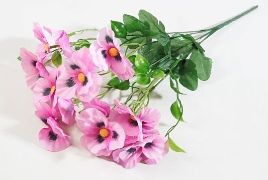 Букет "Анютины глазки" 15 цветков от магазина KALINA являющийся официальным дистрибьютором в России 