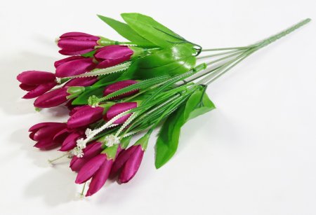 Букет крокусов "Спектр" 7 веток 21 цветок