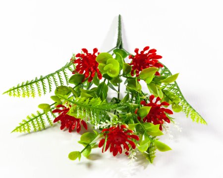 Букет астры с папоротником