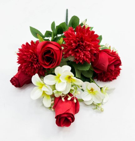 Роза с хризантемой "Финт" 10 веток