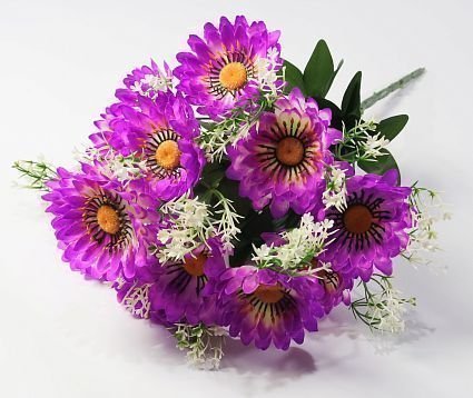 Букет ромашек "Паприка" большой 12 цветков от магазина KALINA являющийся официальным дистрибьютором в России 