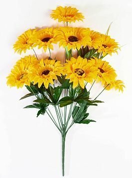 Подсолнух 12 цветков от магазина KALINA являющийся официальным дистрибьютором в России 