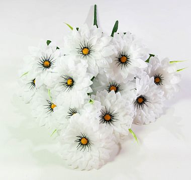 Ромашки "Реснички блеск" 13 цветков от магазина KALINA являющийся официальным дистрибьютором в России 