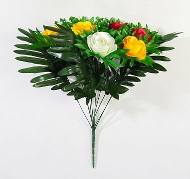 Букет роз "Бурбон" 9 цветков от магазина KALINA являющийся официальным дистрибьютором в России 