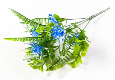 Букет астры с папоротником