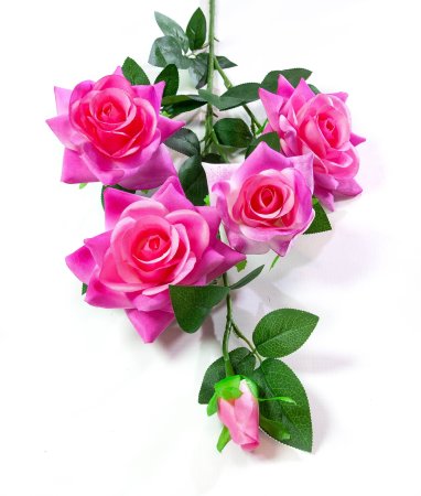 Ветка розы "Бургунди" 4 цветка