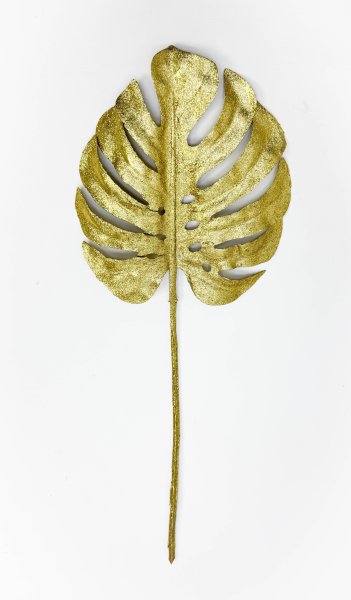 Лист монстеры золото