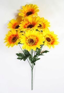 Подсолнух "Валена" 7 цветков от магазина KALINA являющийся официальным дистрибьютором в России 