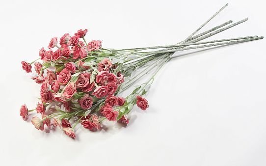 Ветка мелкой розы с напылением от магазина KALINA являющийся официальным дистрибьютором в России 