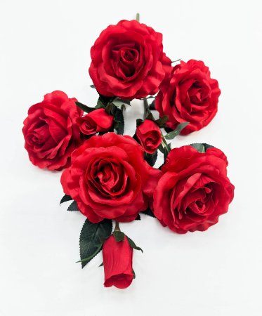 Роза "Карнавал" 5 цветков 3 бутона